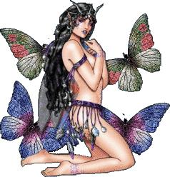 Девушка с бабочками