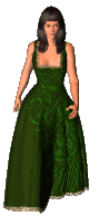 Дама в зеленом платье