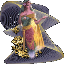 Женщина с золотой розой