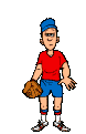 Бейсболист в перчатке