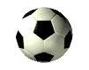  Крутящийся футбольный мяч на <b>белом</b> фоне 