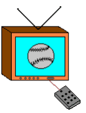 Телевизор показывает спортивные программы