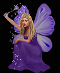 Фиолетовая фея с волшебным порошком