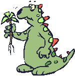 Динозавр с цветочком