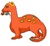 Динозавриха с цветком