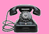  <b>Телефон</b> на розовом фоне 