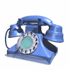  <b>Голубой</b> телефонный аппарат 