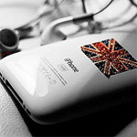  Iphone с флагом <b>великобритании</b> на корпусе 