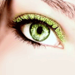 Красивый зеленый глаз