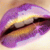 Золотисто-фиолетовые губы