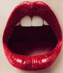 Красные гламурные губы