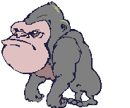 Недовольная горилла