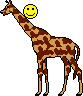 Смайлик на жирафе