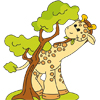 Жираф выше дерева