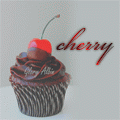 Шоколадное пироженное с вишенкой на верхушке (cherry)