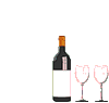  <b>Вино</b> с бокалами 