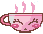 Розовая чашечка