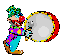 Клоун с барабаном
