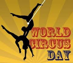 Открытки. Всемирный день цирка. Акробаты