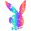Цветной кролик плейбой