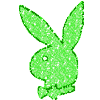 Зеленый кролик плейбой