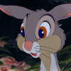 Кролик  из мультфильма 'бэмби' шевелит носом