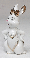Статуэтка кролик с бантом