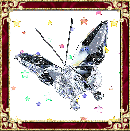 Хрустальная бабочка-картина