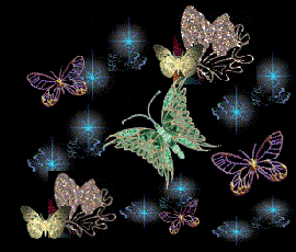 Бабочки в ночном небе