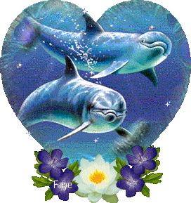 Сердце с дельфинчиками