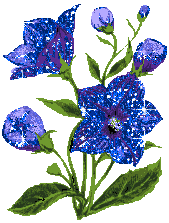  <b>Переливающийся</b> синий цветок 