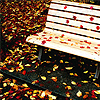 Скамейка в осеннем парке