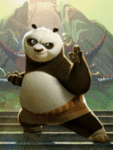 Конг фу панда тренируется