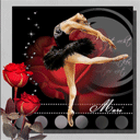 Балерина и розы
