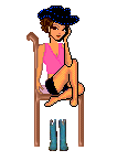 Девушка на стуле