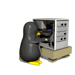 Пингвин и техника