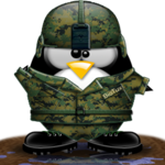 Пингвин в военной форме
