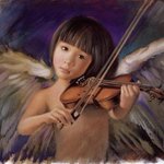 Ангелочек со скрипкой