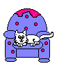 Кот в кресле