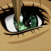  Анимированный зелёный глаз из <b>мультфильма</b> аниме 