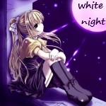  <b>Аниме</b> на окне (white night) 