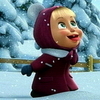  Маша ловит снег из <b>мультфильма</b> «маша и медведь 