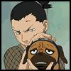  <b>Шикамару</b> из аниме наруто с собакой 