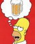  Симпсон <b>мечтает</b> о кружке пива 