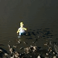 Гомер в воде