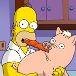 Гомер и свинка