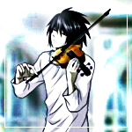 Эл из аниме тетрадь смерти играет на скрипке
