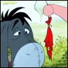  Ослик иа из мультфильма винни пух <b>смотрит</b> на лопнутый шарик 