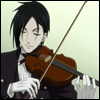  Себастьян из аниме <b>тёмный</b> дворецкий играет на скрипке 