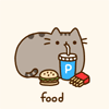 <b>Кот</b> ест фаст-фуд (food) 